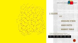 Centre for Poetry and Poetics, BacktoFront Autumn 2021 Readings Series No1: Readings by Angelina D’Roza, Adam Piette, Harriet Tarlo. 