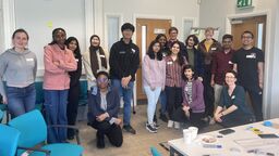 Group photo of students, stood together
