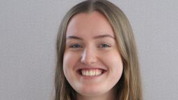 Student Ruby Watson smiling at the camera