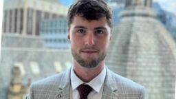 Student Jonathan Hornagold stood in front of buildings