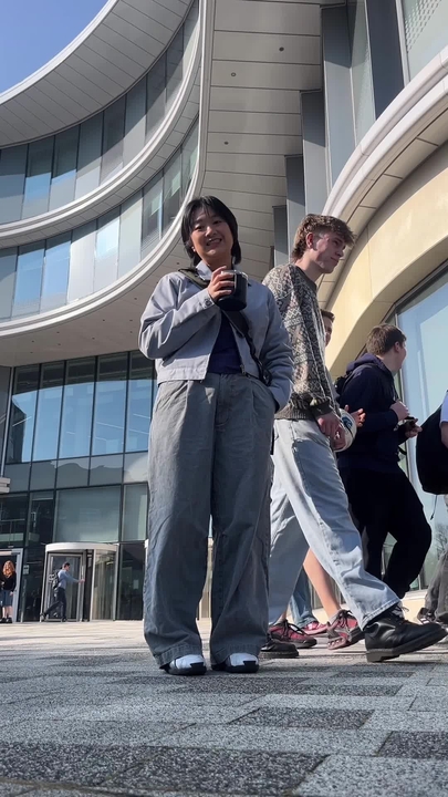 Video following a student around campus and to seminars